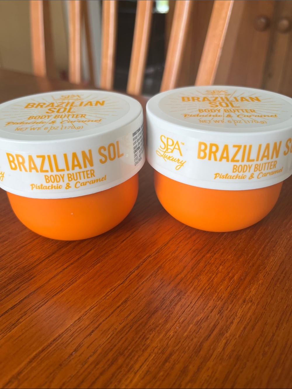 Brazilian Sol Pistachio & Caramel Body Butter duo